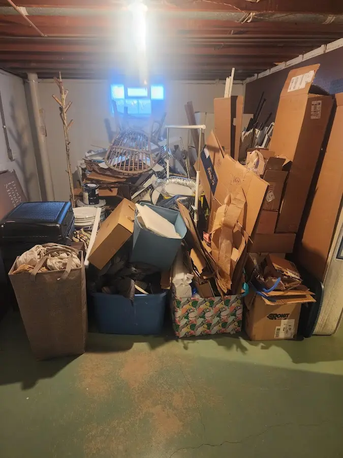 Roll-off dumpster container at job site for Construction Dumpster Rental in Ontario